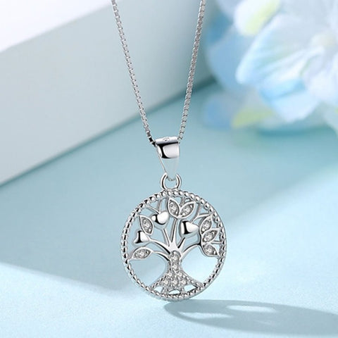 925 Sterling Silver Tree of Life Pendant Necklaces