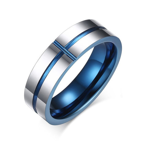 Tungsten blue Ring - Unisex