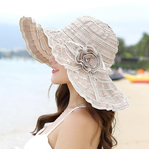 Flower Packable Sun Hat