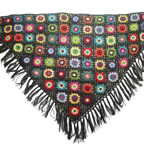 Handmade Crochet Tassel Scarf